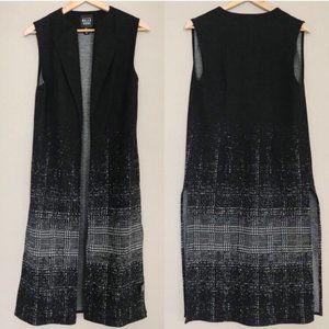 Belle Vere Wool Blend Houndstooth Duster Vest